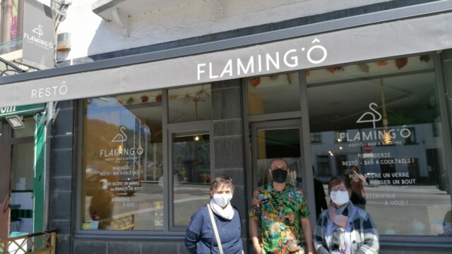 Le restaurateur du Flamingo qui nous a préparé ce beau menu.